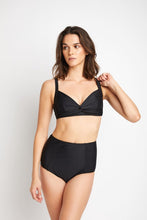 Load image into Gallery viewer, Bathing Suits Swim | Black Set | Twisted top &amp; Hight waist bottoms
