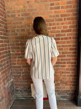 Load image into Gallery viewer, Baseball Ballpark Baseball Sequin Top | Striped

