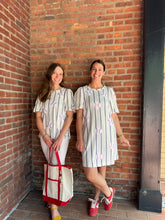 Load image into Gallery viewer, Baseball Ballpark Baseball Sequin Top | Striped
