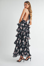 Load image into Gallery viewer, Flora | Tiered Halterneck Floral Maxi Dress
