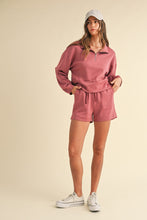 Load image into Gallery viewer, Lauren | Mock Neck Half Zip | RED
