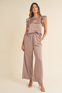 Amie Silky Pants | Lavender