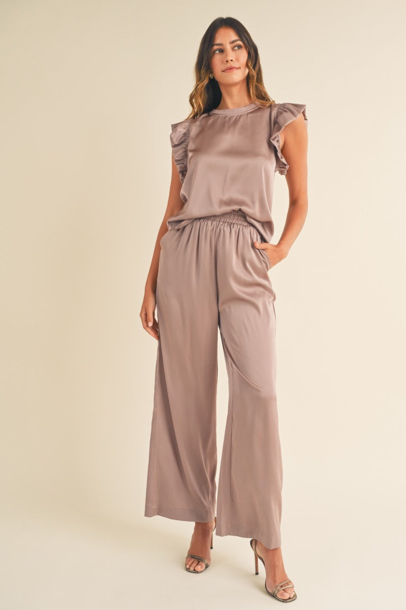 Amie Silky Pants | Lavender