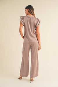 Amie Silky Pants | Lavender