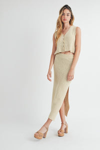 Jenny Knit Skirt | Taupe