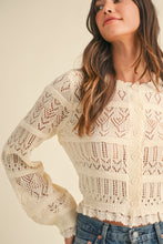 Load image into Gallery viewer, Macayla | button down knit sweater cardigan
