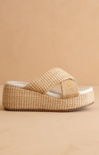 Load image into Gallery viewer, Shoes Fresno | Raffia Platform Sandals
