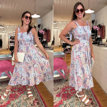 Load image into Gallery viewer, Dresses PLUS SIZE | Sky Blue Floral  Dress
