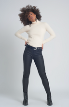 Load image into Gallery viewer, Bottoms Faux Leather Skinny Trousers | black
