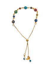 Load image into Gallery viewer, Jewelry Adjustable Evil Eye Bracelet | Multi
