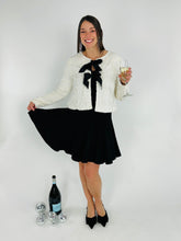 Load image into Gallery viewer, Coats &amp; Jackets Sequin Bow Jacket | Off White
