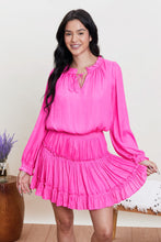Load image into Gallery viewer, Dresses Making Waves | Pink Tiered Mini Dress
