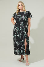 Load image into Gallery viewer, Dresses 1X Angelica Floral Slit Midi Dress

