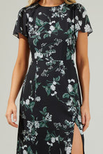 Load image into Gallery viewer, Dresses Angelica Floral Slit Midi Dress
