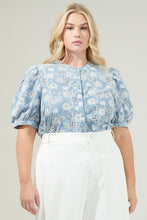 Load image into Gallery viewer, Tops Moonflower Eyelet Button Down Blouse
