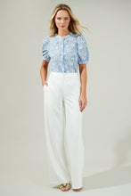 Load image into Gallery viewer, Tops Moonflower Eyelet Button Down Blouse
