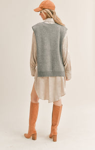 Sweater Vest | Heather Grey