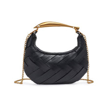 Load image into Gallery viewer, Bags Ursula Woven Crossbody: Black

