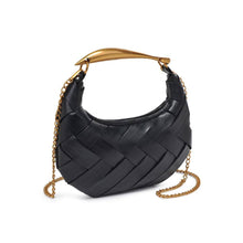 Load image into Gallery viewer, Bags Ursula Woven Crossbody: Black
