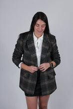 Load image into Gallery viewer, Coats &amp; Jackets Kingston Relaxed Plaid Blazer | Latte
