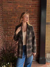 Load image into Gallery viewer, Coats &amp; Jackets Kingston Relaxed Plaid Blazer | Latte
