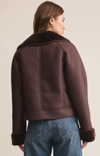 Load image into Gallery viewer, Coats &amp; Jackets Locklin Sherpa Jacket | Chocolate Cherry
