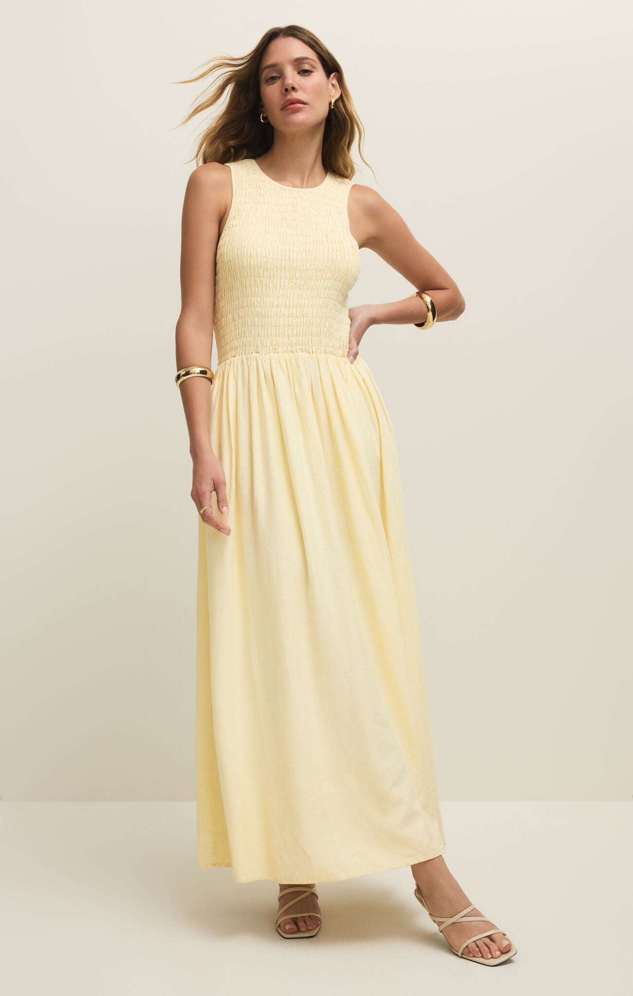 gold pineapple dress Juniper Maxi Dress