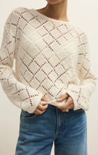 Load image into Gallery viewer, Sweater Hullen Crochet Sweater | Cloud

