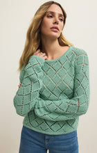 Load image into Gallery viewer, Sweater Hullen Crochet Sweater | Crystal Green
