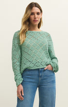 Load image into Gallery viewer, Sweater Hullen Crochet Sweater | Crystal Green

