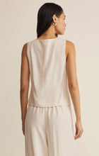 Load image into Gallery viewer, Tops Roman Linen Vest | Cloud
