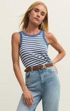 Load image into Gallery viewer, Tops Select Striped Tank | Calypso Blue Indigo
