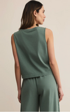 Load image into Gallery viewer, Tops Sloane Jersey V neck Tank | Hunter
