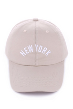 Load image into Gallery viewer, Accessories Beige NEW YORK Baseball Cap | Mocha
