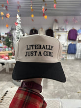 Load image into Gallery viewer, Accessories Literally Just a Girl Hat | Black

