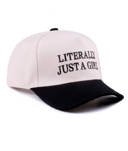 Load image into Gallery viewer, Accessories Literally Just a Girl Hat | Black
