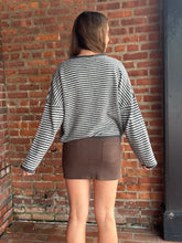 Load image into Gallery viewer, Bottoms Jules Denim Skort | Chocolate
