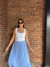 Load image into Gallery viewer, Bottoms Polka Dot Flowy skirt | Blue
