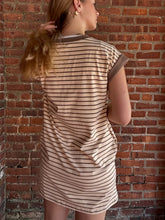 Load image into Gallery viewer, Dresses Coffee Run | Brown and Cream Dress
