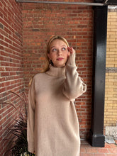 Load image into Gallery viewer, Dresses Misty | Beige Turtleneck Sweater Dress

