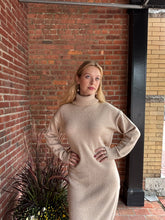 Load image into Gallery viewer, Dresses Misty | Beige Turtleneck Sweater Dress
