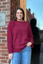 Load image into Gallery viewer, Sweater Chenille Sweater | Wine
