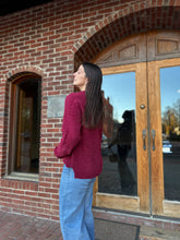 Load image into Gallery viewer, Sweater Chenille Sweater | Wine

