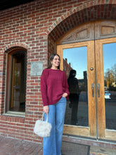 Load image into Gallery viewer, Sweater Chenille Sweater | Wine
