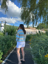 Load image into Gallery viewer, Sweater Maisie | Blue Colorblock Stripe
