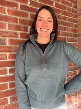 Load image into Gallery viewer, Tops Hallie | Ash Jade 1/4 Zip Viscose Sweater
