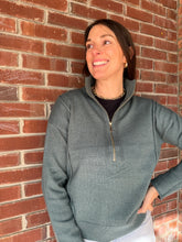 Load image into Gallery viewer, Tops Hallie | Ash Jade 1/4 Zip Viscose Sweater
