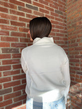 Load image into Gallery viewer, Tops Hallie | Ivory 1/4 Zip Viscose Sweater
