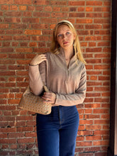 Load image into Gallery viewer, Tops Hallie | Mocha 1/4 Zip Viscose Sweater
