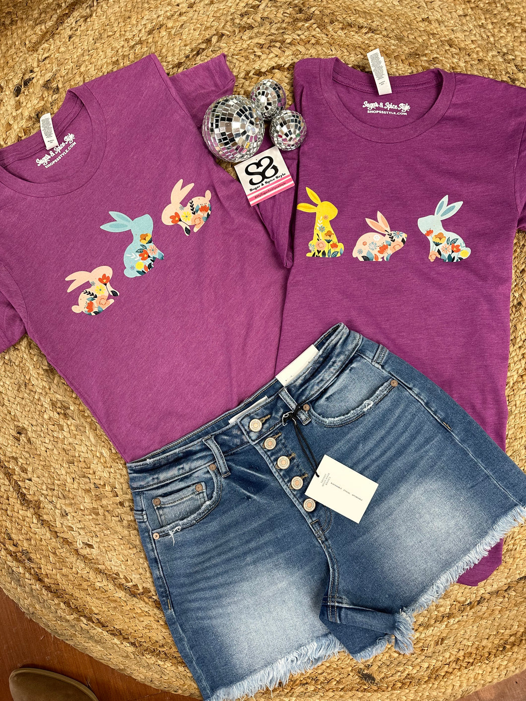 BOHO Bunny Tee | Purple